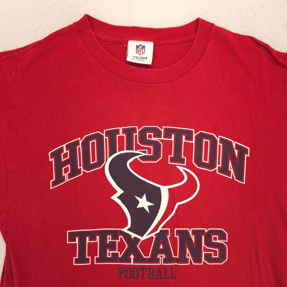 NFL Houston Texans Graphic Short Sleeve Football T Shirt Mens Size Large L Red
